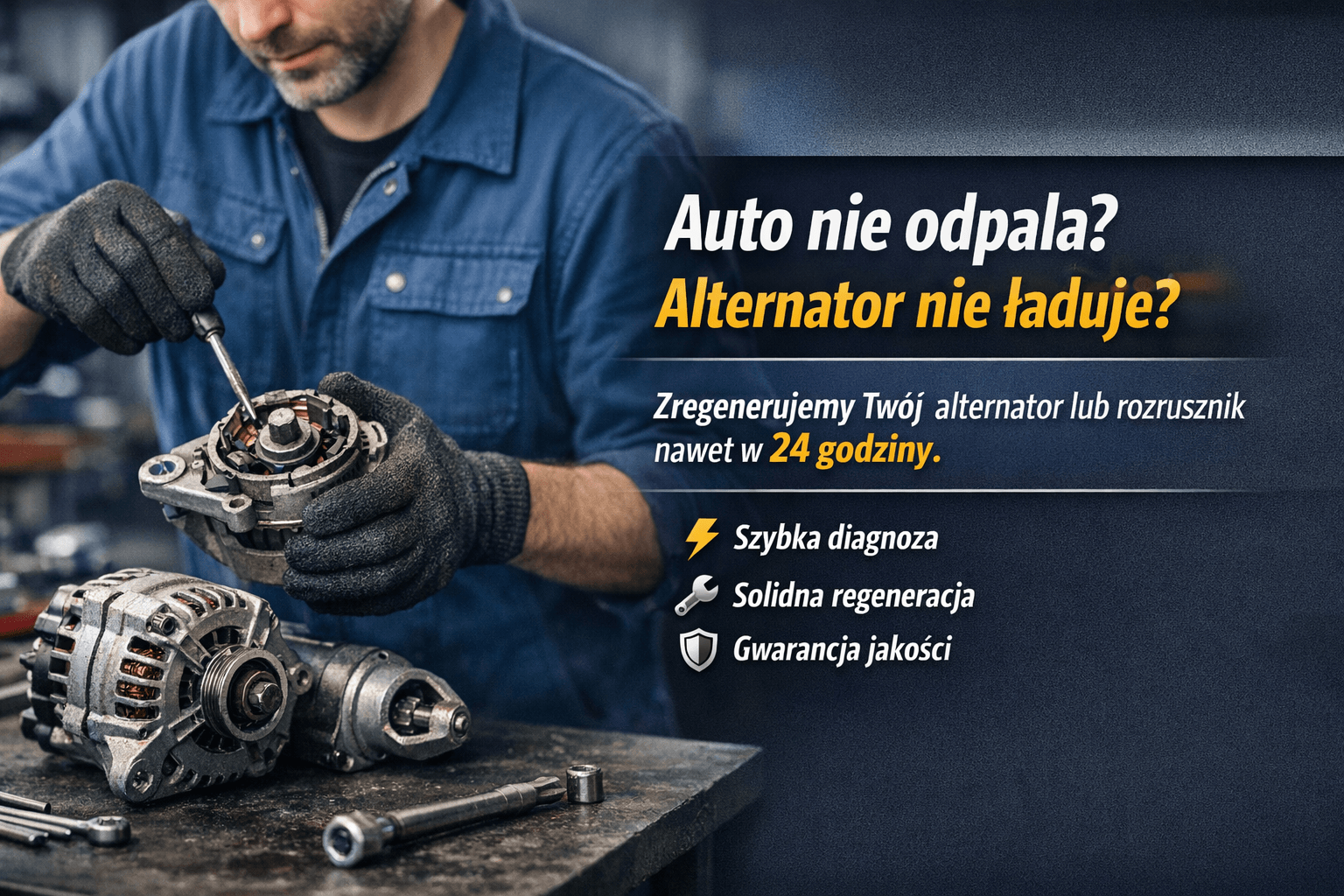 Auto nie odpala? Sprawdź ofertę alternatorów i rozruszników