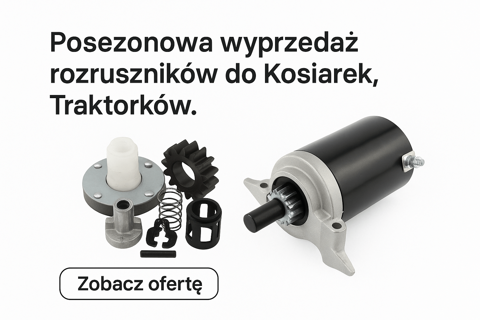 Rozruszniki do kosiarek i traktorków - części do maszyn ogrodniczych