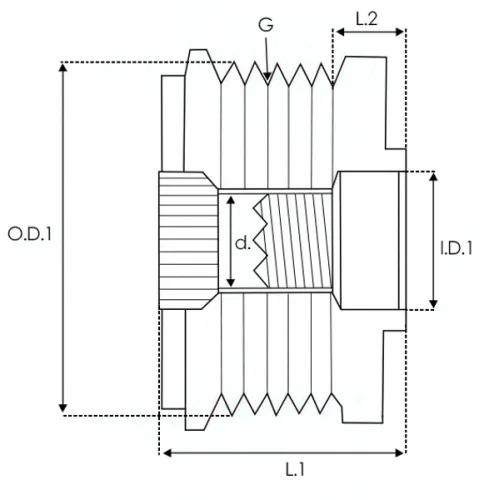 AFP9025 AS-PL - 3.CZĘŚCI ALTERNATORA — zdjęcie 2 z 4