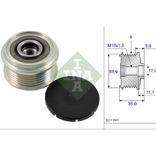 535022210 INA - 3.CZĘŚCI ALTERNATORA — zdjęcie 1 z 1