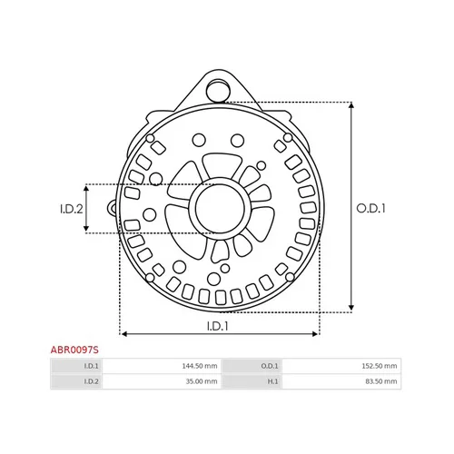 ABR0097S AS-PL - 3.CZĘŚCI ALTERNATORA — zdjęcie 4 z 5