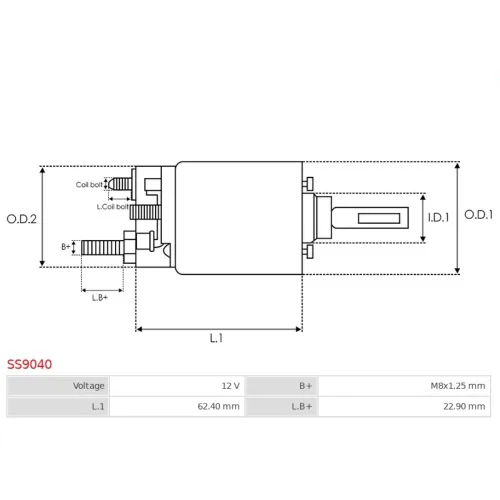 SS9040 AS-PL - 4.CZĘŚCI ROZRUSZNIKA — zdjęcie 4 z 7