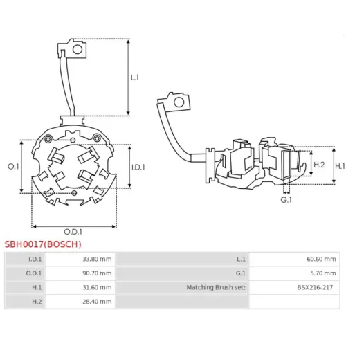 SBH0017(BOSCH) Bosch - 4.CZĘŚCI ROZRUSZNIKA — zdjęcie 3 z 3