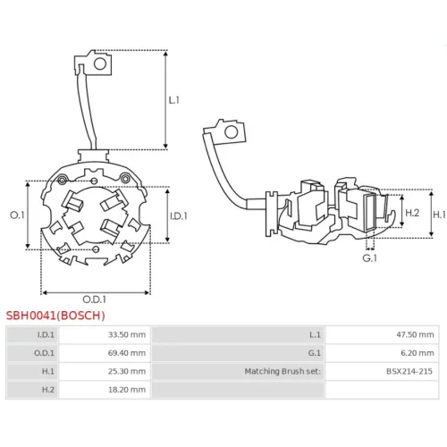 SBH0041(BOSCH) Bosch - 4.CZĘŚCI ROZRUSZNIKA — zdjęcie 3 z 3