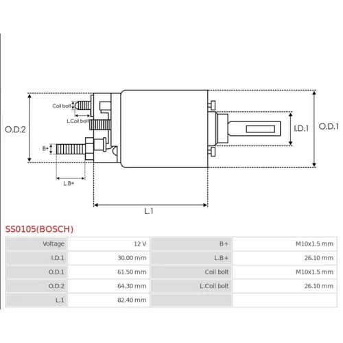 SS0105(BOSCH) Bosch - 4.CZĘŚCI ROZRUSZNIKA — zdjęcie 3 z 7