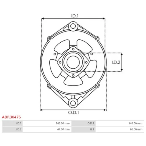 ABR3047S AS-PL - 3.CZĘŚCI ALTERNATORA — zdjęcie 3 z 5