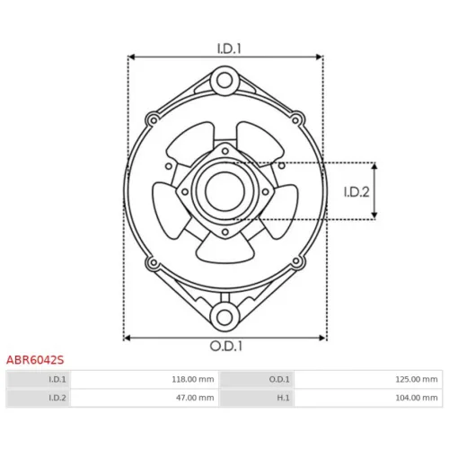 ABR6042S AS-PL - 3.CZĘŚCI ALTERNATORA — zdjęcie 4 z 5