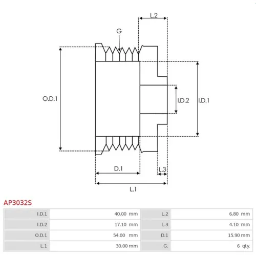 AP3032S AS-PL - 3.CZĘŚCI ALTERNATORA — zdjęcie 7 z 7