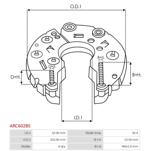 ARC6028S AS-PL - 3.CZĘŚCI ALTERNATORA — zdjęcie 5 z 5