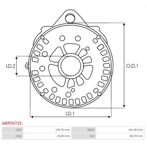 ABR5072S AS-PL - 3.CZĘŚCI ALTERNATORA — zdjęcie 4 z 5