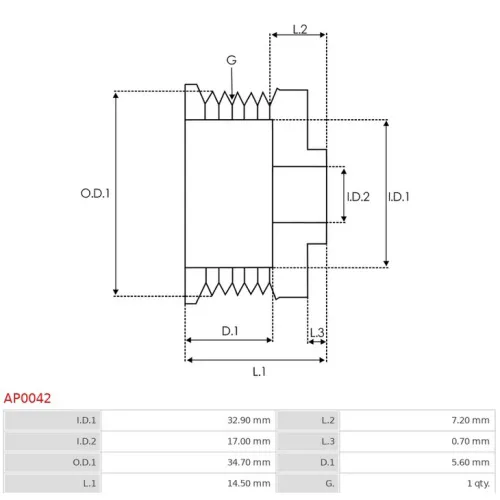 AP0042 AS-PL - 3.CZĘŚCI ALTERNATORA — zdjęcie 2 z 5