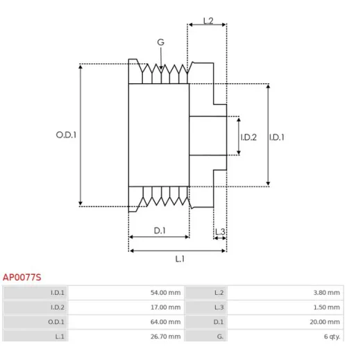 AP0077S AS-PL - 3.CZĘŚCI ALTERNATORA — zdjęcie 3 z 5