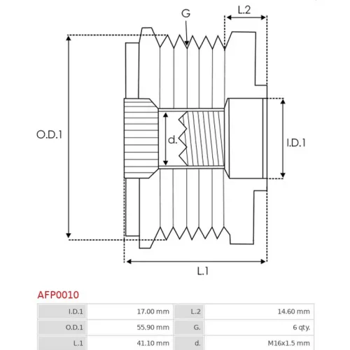 AFP0010 AS-PL - 3.CZĘŚCI ALTERNATORA — zdjęcie 2 z 5