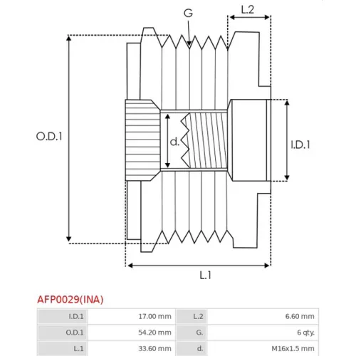AFP0029(INA) INA - 3.CZĘŚCI ALTERNATORA — zdjęcie 5 z 5