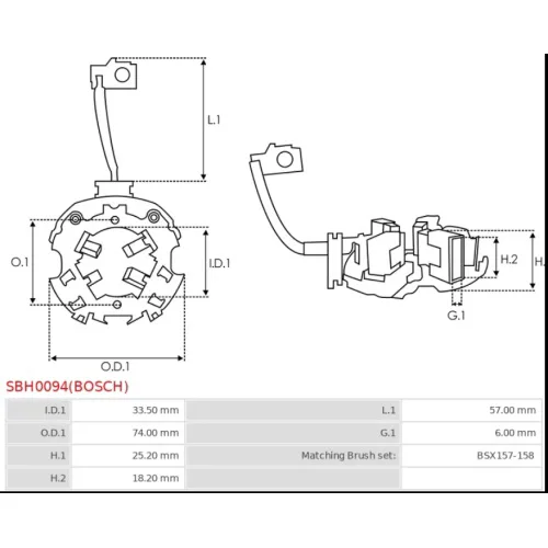SBH0094(BOSCH) Bosch - 4.CZĘŚCI ROZRUSZNIKA — zdjęcie 3 z 3