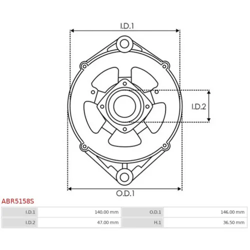ABR5158S AS-PL - 3.CZĘŚCI ALTERNATORA — zdjęcie 3 z 5