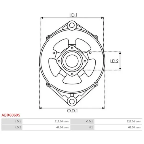 ABR6069S AS-PL - 3.CZĘŚCI ALTERNATORA — zdjęcie 4 z 5