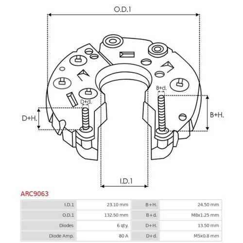 ARC9063 AS-PL - 3.CZĘŚCI ALTERNATORA — zdjęcie 3 z 5