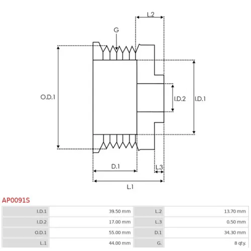 AP0091S AS-PL - 3.CZĘŚCI ALTERNATORA — zdjęcie 2 z 7