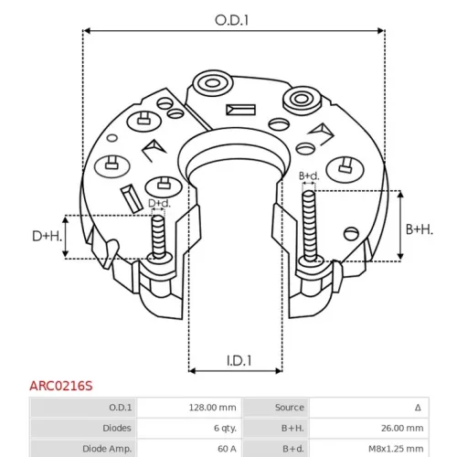 ARC0216S AS-PL - 3.CZĘŚCI ALTERNATORA — zdjęcie 2 z 5