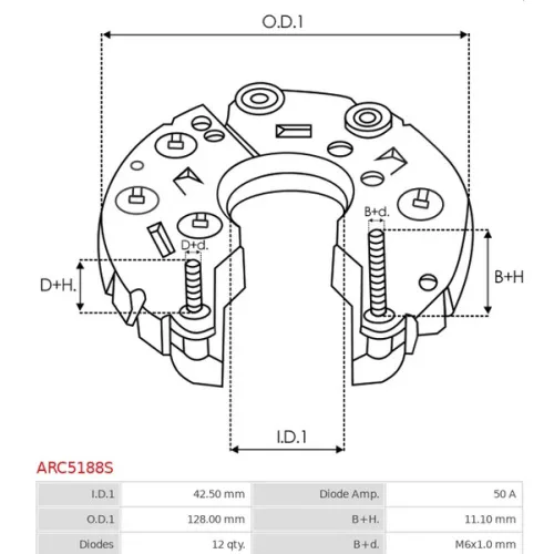 ARC5188S AS-PL - 3.CZĘŚCI ALTERNATORA — zdjęcie 5 z 5