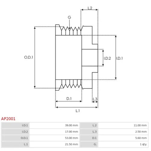 AP2001 AS-PL - 3.CZĘŚCI ALTERNATORA — zdjęcie 5 z 6