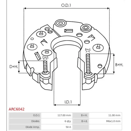 ARC6042 AS-PL - 3.CZĘŚCI ALTERNATORA — zdjęcie 4 z 5