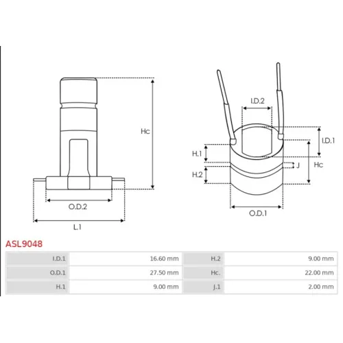 ASL9048 AS-PL - 3.CZĘŚCI ALTERNATORA — zdjęcie 4 z 5
