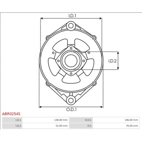 ABR0254S AS-PL - 3.CZĘŚCI ALTERNATORA — zdjęcie 4 z 4