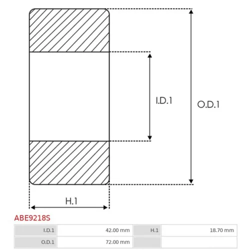 ABE9218S AS-PL - 5.ŁOŻYSKA I USZCZELN — zdjęcie 2 z 3