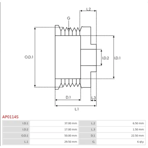 AP0114S AS-PL - 3.CZĘŚCI ALTERNATORA — zdjęcie 2 z 5