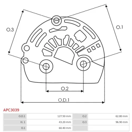 APC3039 AS-PL - 3.CZĘŚCI ALTERNATORA — zdjęcie 3 z 3