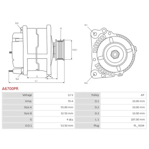 A6700PR AS-PL - 1.ALTERNATOR — zdjęcie 6 z 7