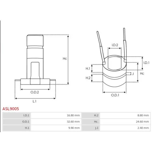 ASL9005 AS-PL - 3.CZĘŚCI ALTERNATORA — zdjęcie 3 z 5