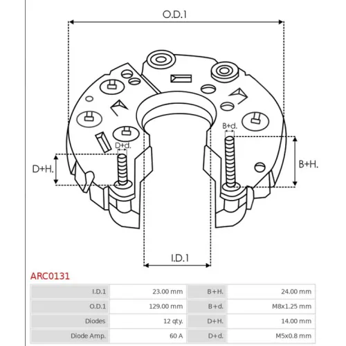 ARC0131 AS-PL - 3.CZĘŚCI ALTERNATORA — zdjęcie 2 z 4