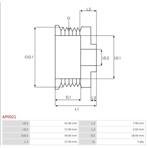 AP0021 AS-PL - 3.CZĘŚCI ALTERNATORA — zdjęcie 5 z 5