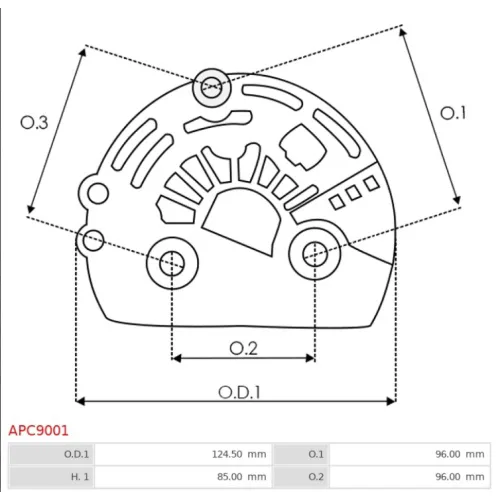 APC9001 AS-PL - 3.CZĘŚCI ALTERNATORA — zdjęcie 2 z 3