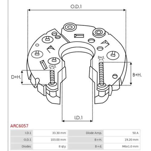 ARC6057 AS-PL - 3.CZĘŚCI ALTERNATORA — zdjęcie 4 z 4