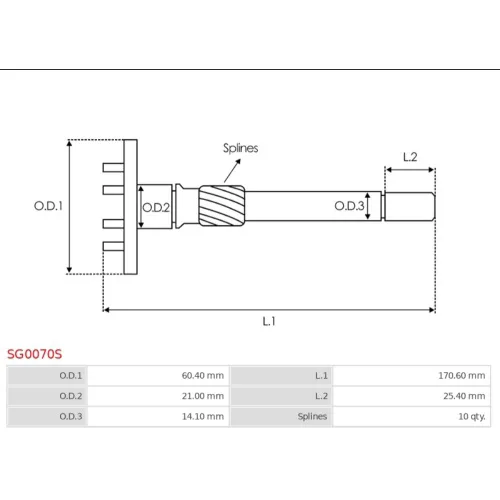 SG0070S AS-PL - 4.CZĘŚCI ROZRUSZNIKA — zdjęcie 4 z 5