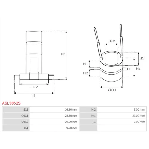ASL9052S AS-PL - 3.CZĘŚCI ALTERNATORA — zdjęcie 3 z 4