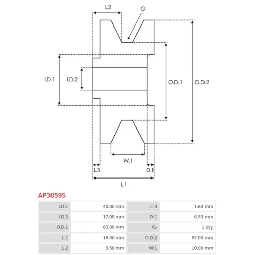 AP3059S AS-PL - 3.CZĘŚCI ALTERNATORA — zdjęcie 5 z 5