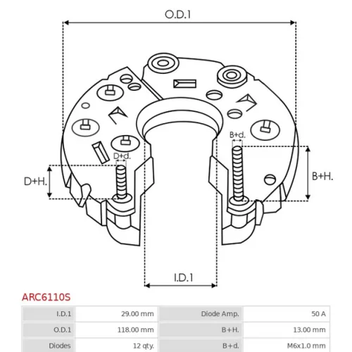 ARC6110S AS-PL - 3.CZĘŚCI ALTERNATORA — zdjęcie 4 z 5