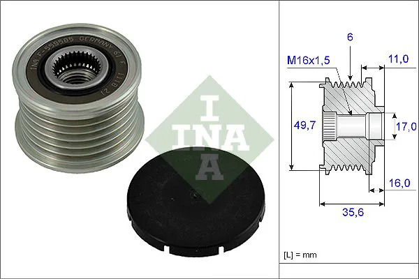 535001610 LUK - 3.CZĘŚCI ALTERNATORA — zdjęcie 1 z 1