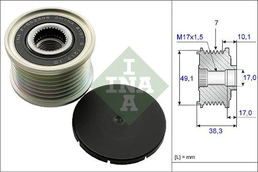 535015310 INA - 3.CZĘŚCI ALTERNATORA — zdjęcie 1 z 1