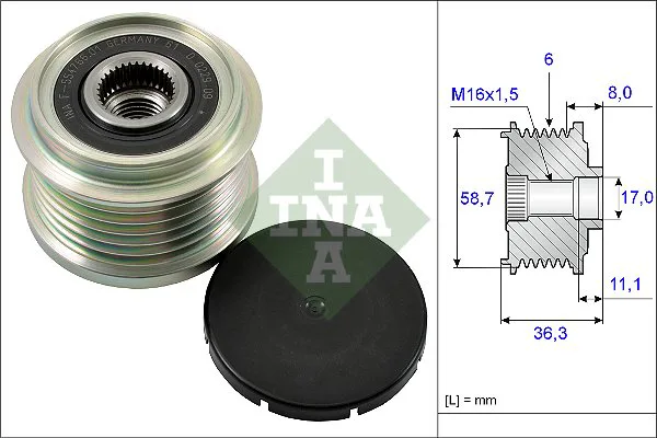 535016010 LUK - 3.CZĘŚCI ALTERNATORA — zdjęcie 1 z 1