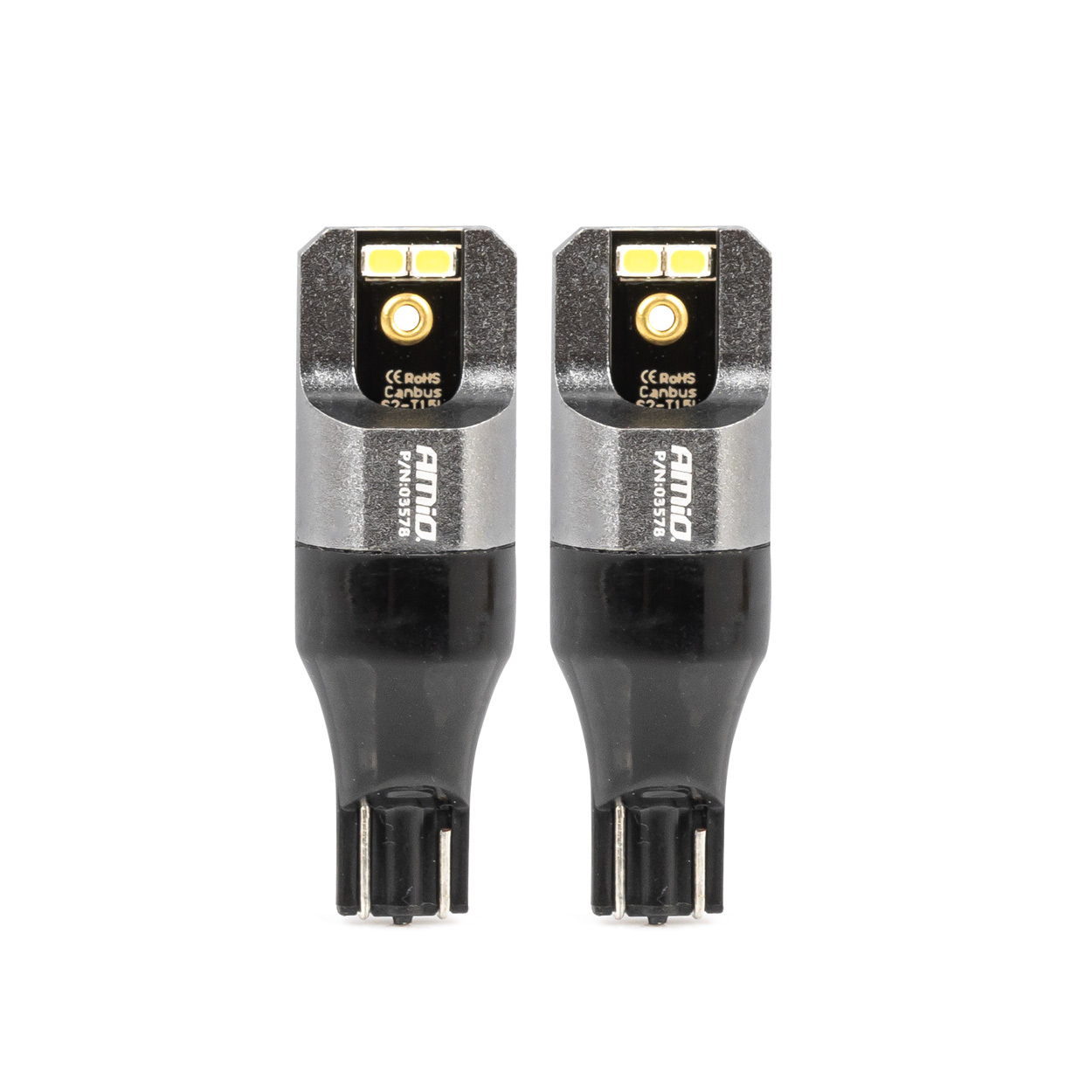 Żarówki LED CANBUS PRO T15 W16W 4x2016 SMD białe 12V 24V AMIO-03578