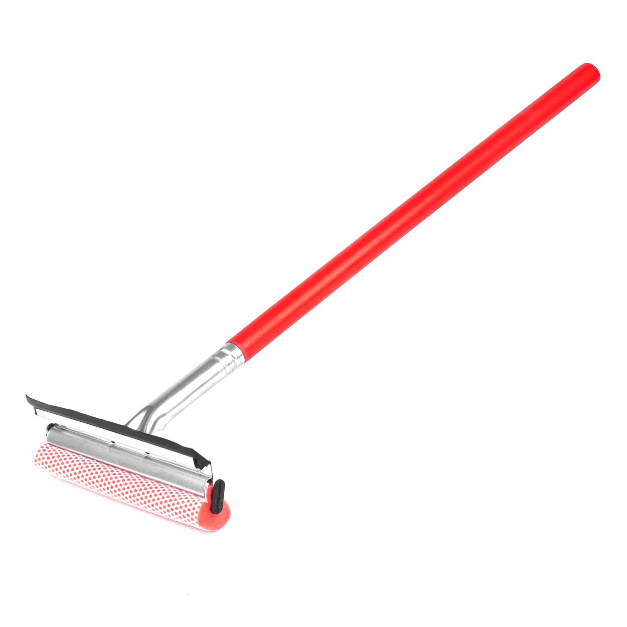 Myjka do szyb okien luster + ściągaczka do wody na drewnianym kiju 60 cm AMIO-03