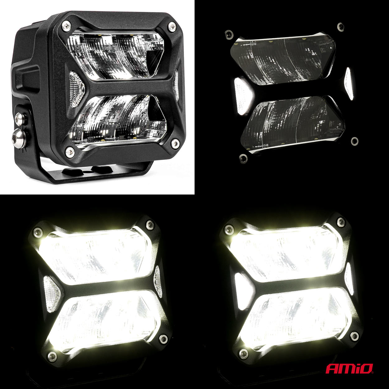 Światło drogowe LED lampa robocza seria PRO ECE R149 AMIO-03868
