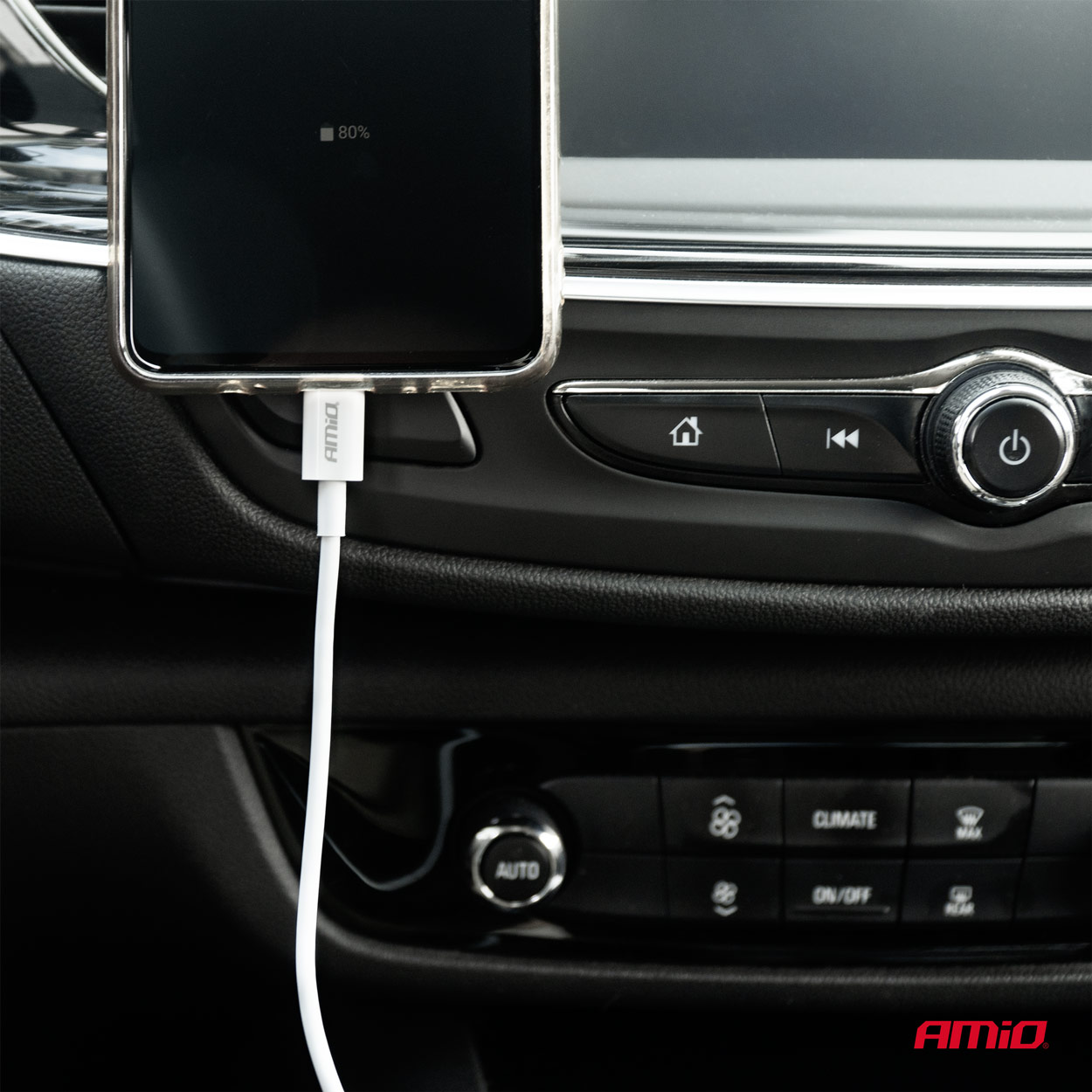 Kabel do ładowania USB-A - LIGHTNING IPHONE 2A 100cm FullLINK AMIO-03895