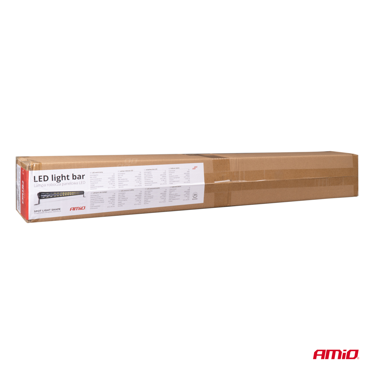 Lampa robocza panelowa LED BAR AWL72 180W 6500K 18000lm 81cm 12V 24V AMIO-04213